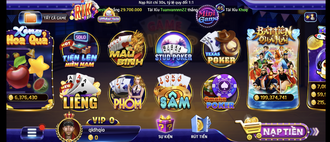 Những nét hấp dẫn từ game bài đổi thưởng Phỏm Rikvip