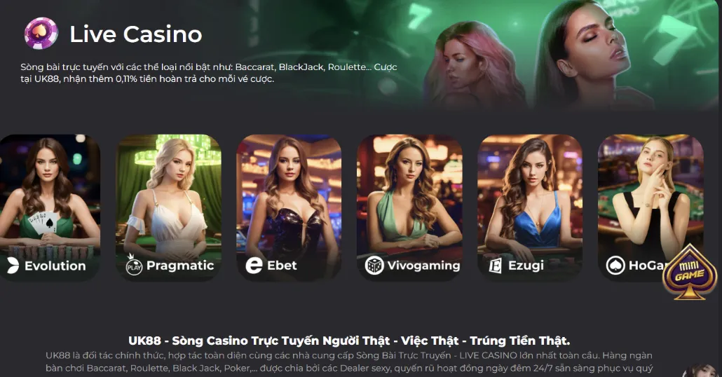 Live Casino hấp dẫn