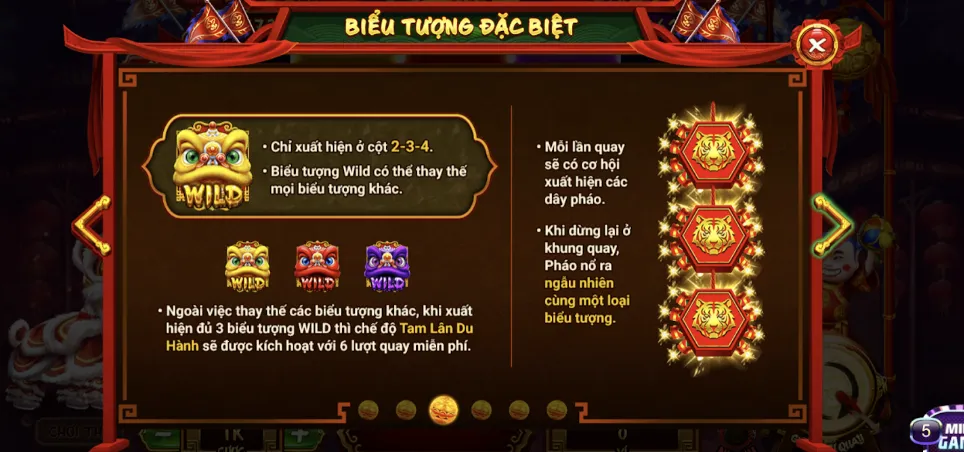 Những bước tiến hành tham gia thỏa sức game Lân Hái Lộc